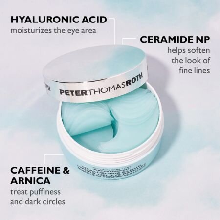 Set Plasturi pentru ochi 10 bucati + Crema hidratanta 20 ml + Crema cu protectie solara SPF 45, 20 ml Water Drench, Peter Thomas Roth 747642