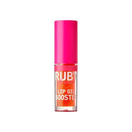 Ulei de buze Booster, Coral, 2.4 ml, Ruby Kisses