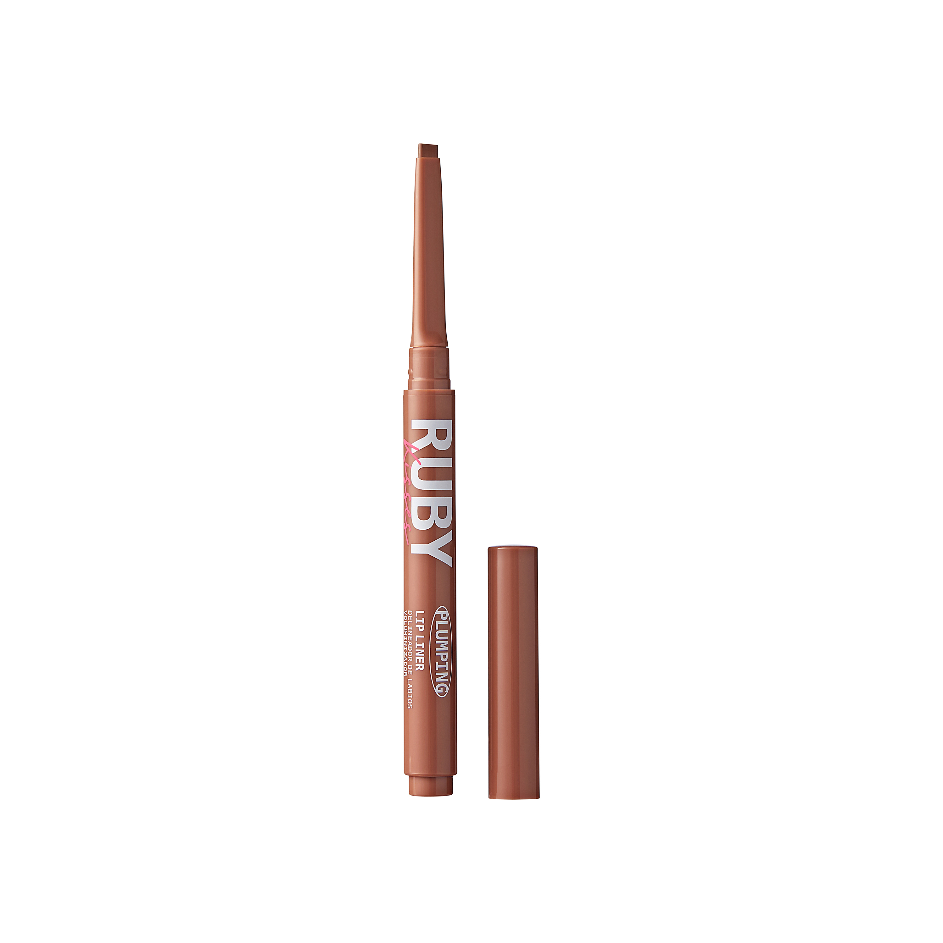 Creion de buze Plumping Lip Liner, Nude Beige, 0.16 g, Ruby Kisses