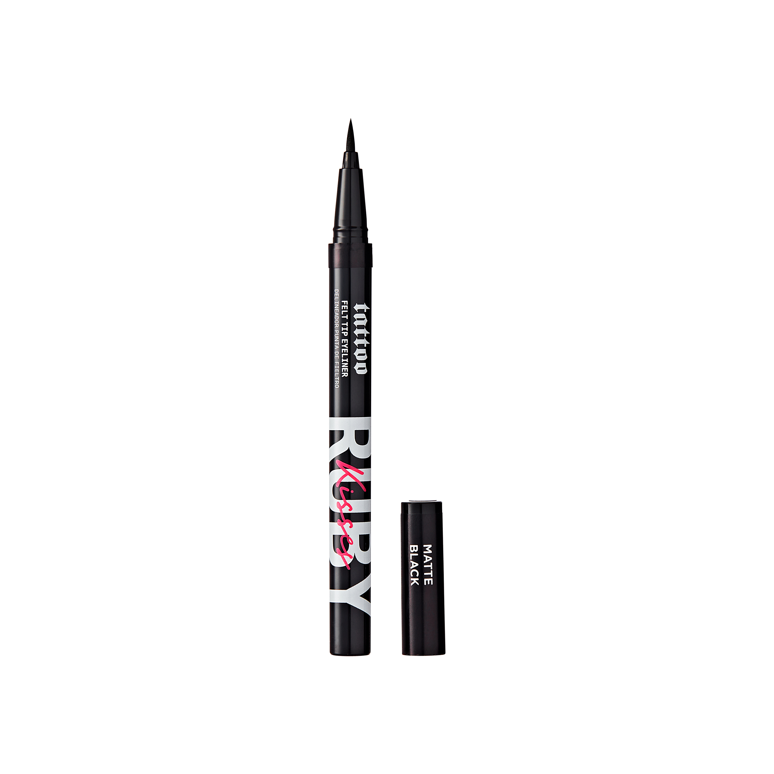 Tus de ochi Tattoo Felt Tip, Matte Black, 0.7 ml, Ruby Kisses