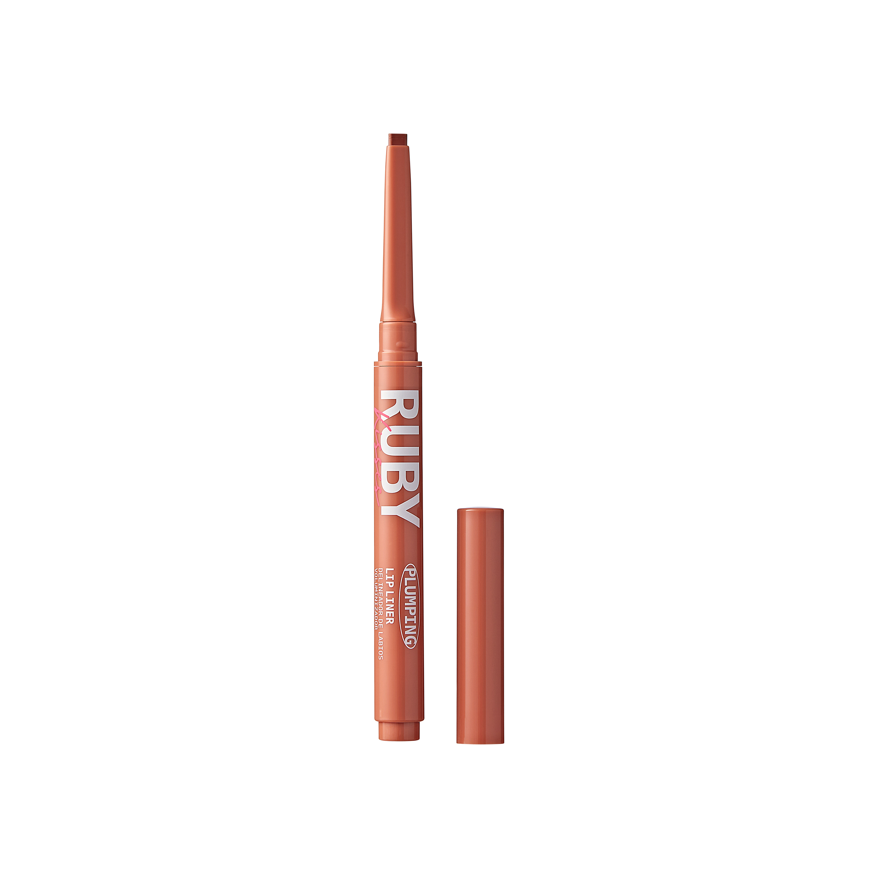 Creion de buze Plumping Lip Liner, Soft Brown, 0.16 g, Ruby Kisses