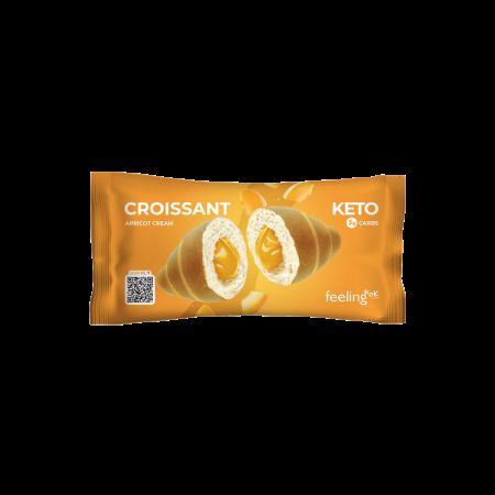 Croissant proteic cu caise, 50 g, FeelingOK