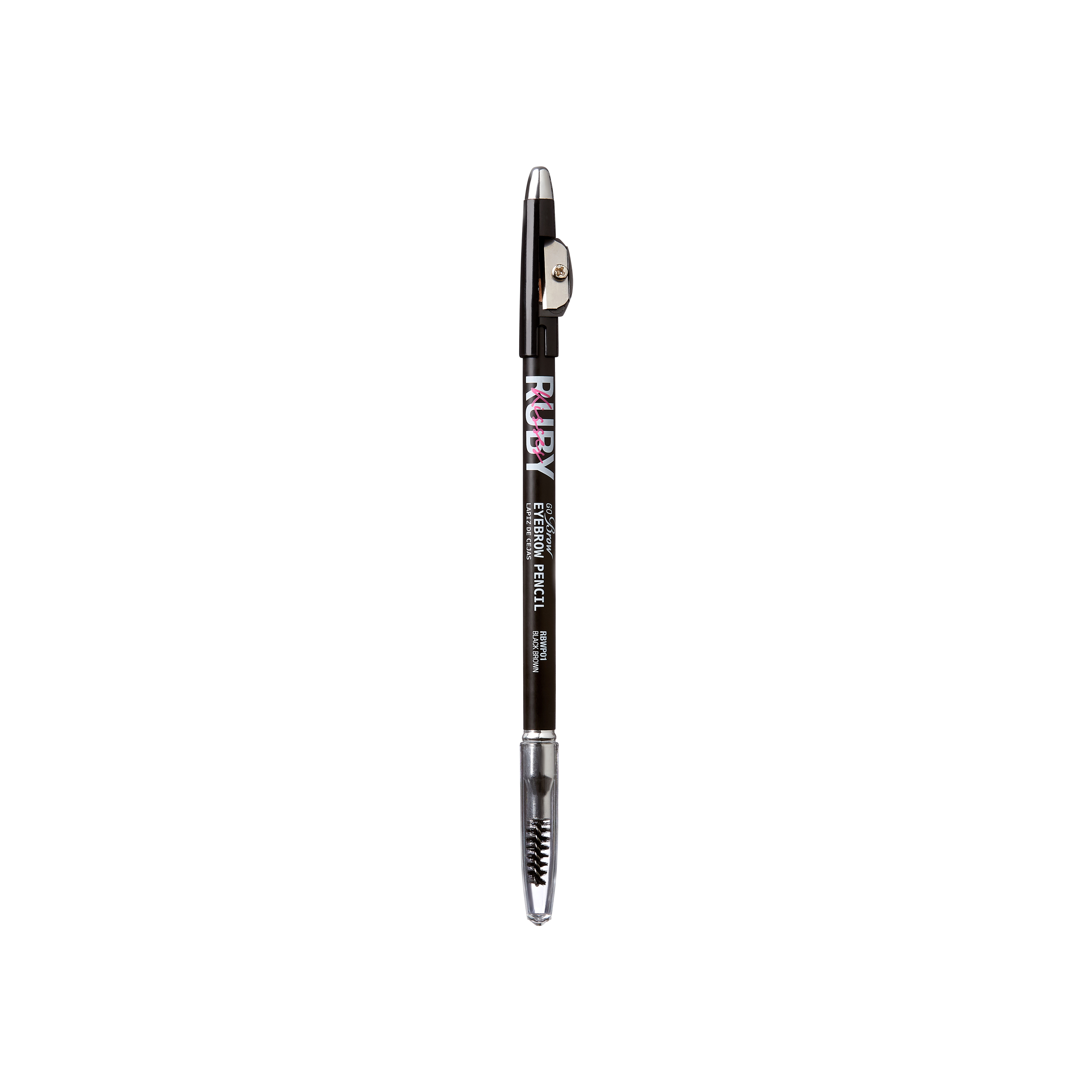 Creion pentru sprancene Go Brow, Black Brown, 1.25 g, Ruby Kisses