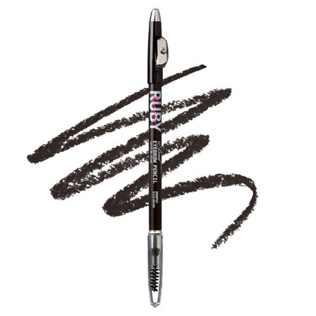 Creion pentru sprancene Go Brow, Black Brown, 1.25 g, Ruby Kisses 747840