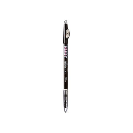 Creion pentru sprancene Go Brow, Black Brown, 1.25 g, Ruby Kisses