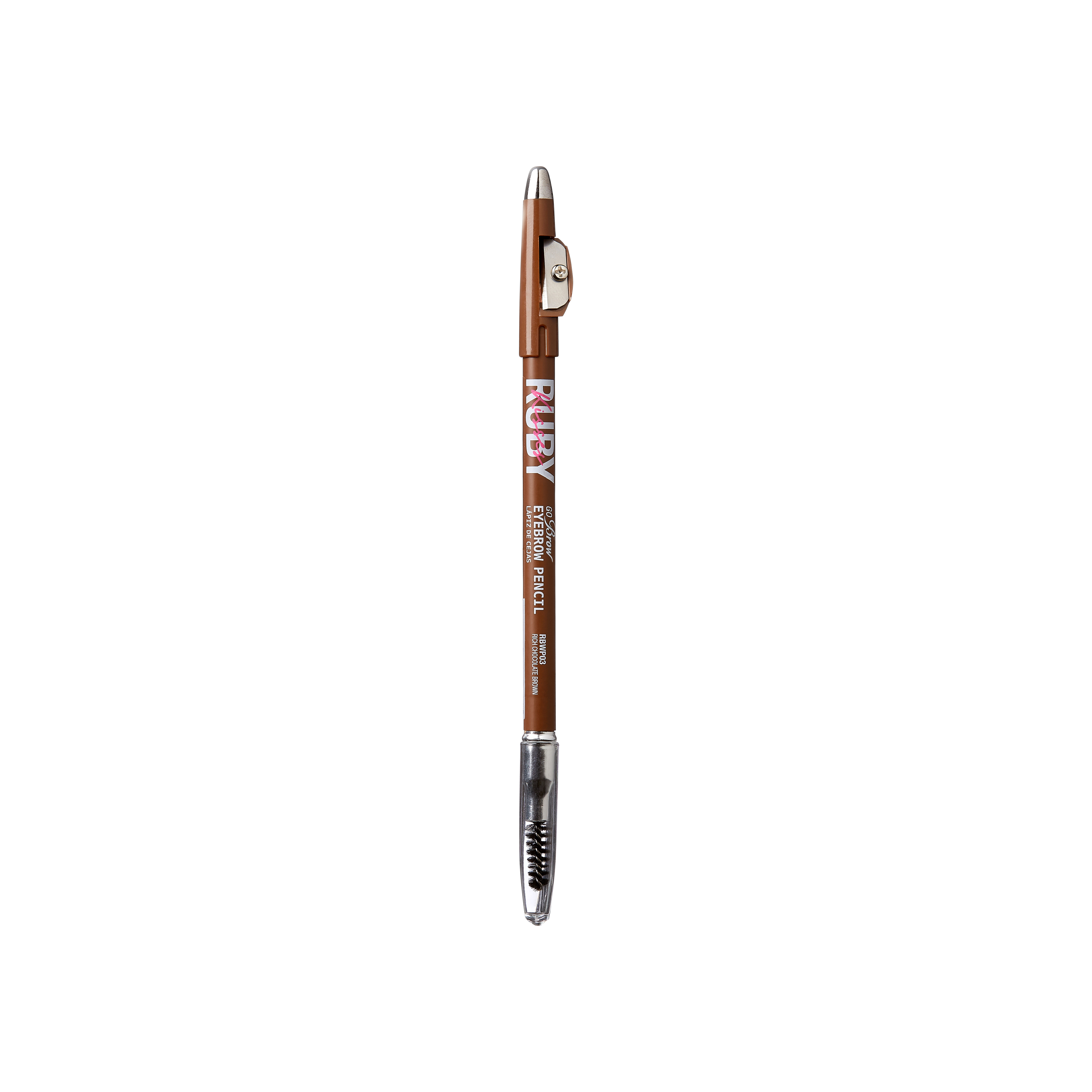 Creion pentru sprancene Go Brow, Chocolate Brown, 1.25 g, Ruby Kisses