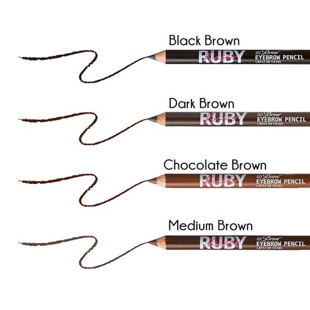Creion pentru sprancene Go Brow, Dark Brown, 1.25 g, Ruby Kisses 747878