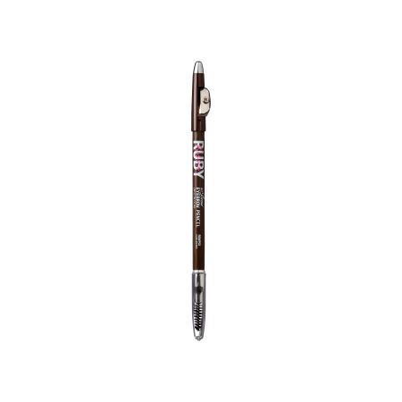 Creion pentru sprancene Go Brow, Dark Brown, 1.25 g, Ruby Kisses