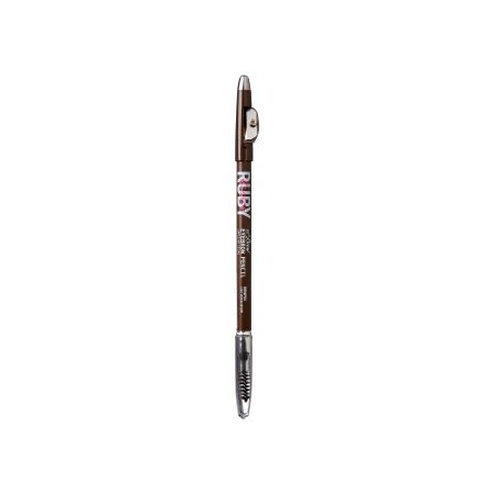 Creion pentru sprancene Go Brow, Medium Brown, 1.25 g, Ruby Kisses
