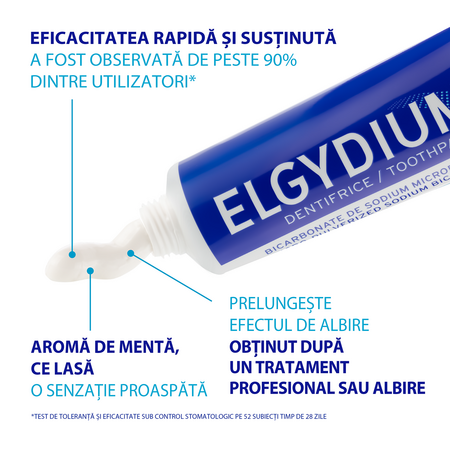Pasta de dinti pentru albire, 75 ml, Elgydium 606701