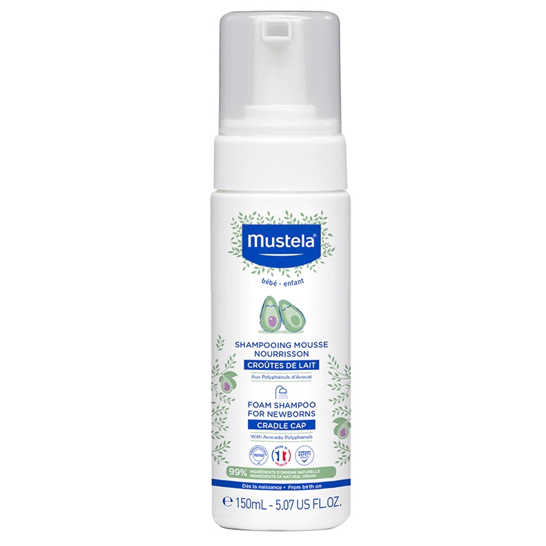 Sampon spuma pentru nou nascuti, 150ml, Mustela