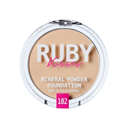 Pudra compacta Mineral Powder Foundation, Fair Porcelain, 10 g, Ruby Kisses