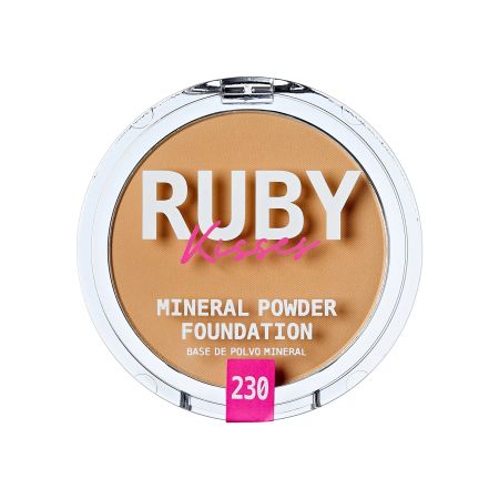 Pudra compacta Mineral Powder Foundation, Natural Buff, 10 g, Ruby Kisses