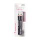 Creion pentru ochi si sprancene Go Brow Duo, Black Brown, 2x0.62 g, Ruby Kisses 747962