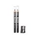 Creion pentru ochi si sprancene Go Brow Duo, Black Brown, 2x0.62 g, Ruby Kisses 747964