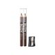 Creion pentru ochi si sprancene Go Brow Duo, Dark Brown, 2x0.62 g, Ruby Kisses 747966