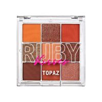 Paleta farduri de ochi cu 9 culori, Topaz, 14.4 g, Ruby Kisses