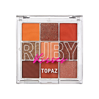Paleta farduri de ochi cu 9 culori, Topaz, 14.4 g, Ruby Kisses