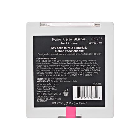 Paleta farduri de obraz, Partyin' Bare, 4 x3.7 g, Ruby Kisses 748026