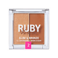 Paleta Duo Iluminator si Bronzer, Medium, 9.9 g, Ruby Kisses