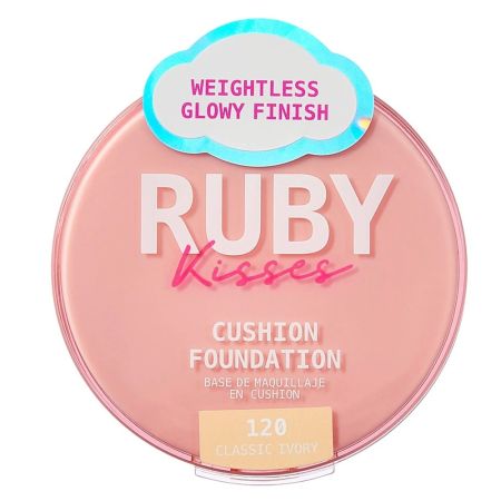 Fond de ten compact Cushion Foundation, Classic Ivory, 15 g, Ruby Kisses