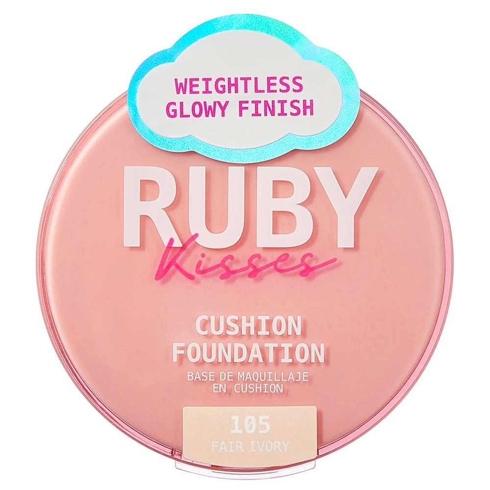 Fond de ten compact Cushion Foundation, Fair Ivory, 15 g, Ruby Kisses