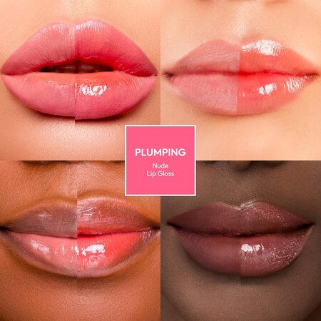 Luciu de buze Plumping, Nude, 4.5 ml, Ruby Kisses 748131