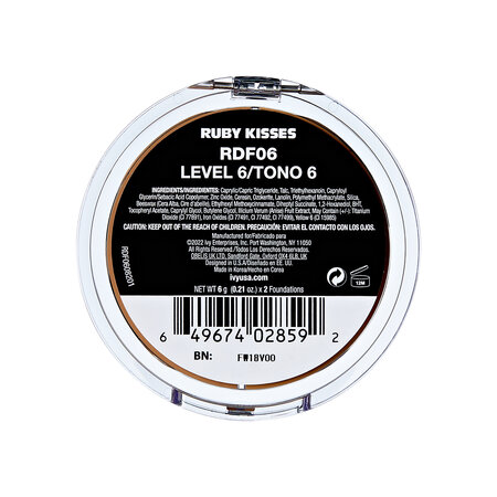 Fond de ten compact Duo Cream Foundation, Level 6, 12 g, Ruby Kisses 748139