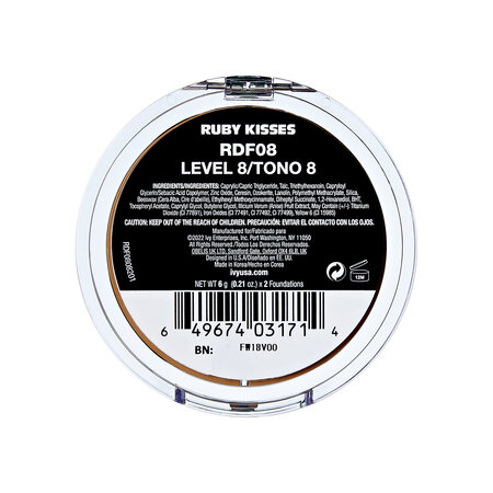 Fond de ten compact Duo Cream Foundation, Level 8, 12 g, Ruby Kisses 748159