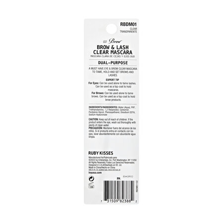 Mascara sprancene Go Brow Duo, Clear, 2.5 ml, Ruby Kisses 748225