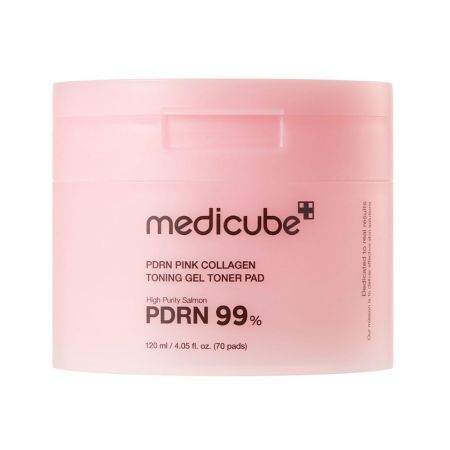 Dischete tonifiante cu PDRN roz si colagen, 70 buc, Medicube