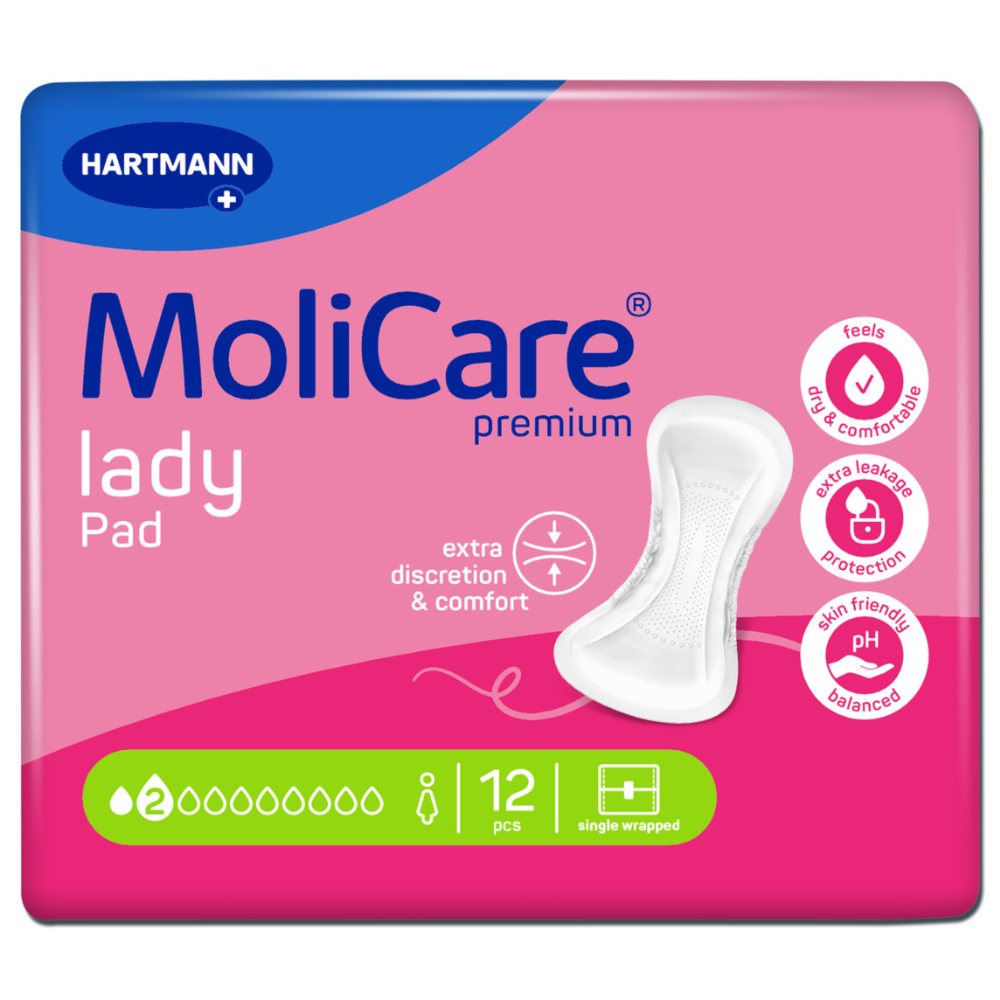 Absorbante pentru incontinenta MoliCare Premium Lady Pad, 12 bucati, Hartmann