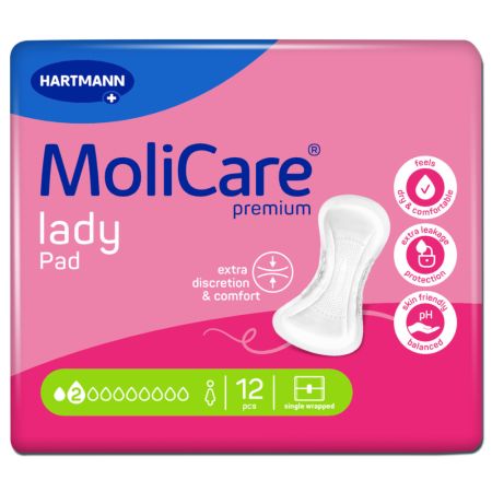 Absorbante pentru incontinenta MoliCare Premium Lady Pad, 12 bucati, Hartmann