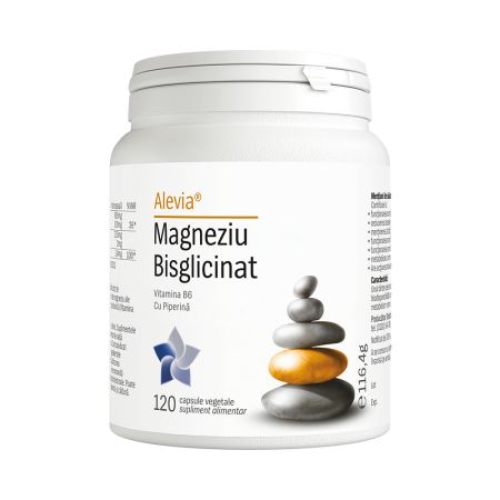 Magneziu bisglicinat 120 capsule, Alevia