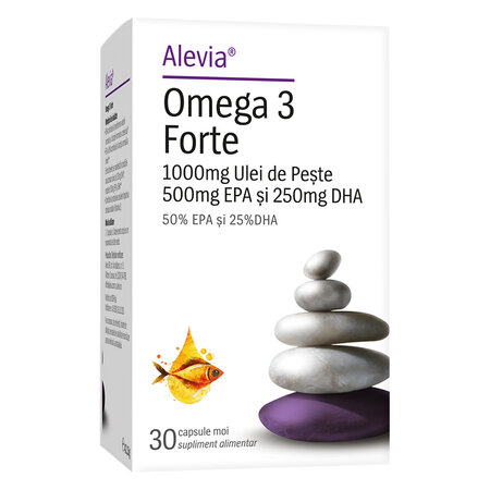 Omega 3 Forte, 30 capsule, Alevia 748494