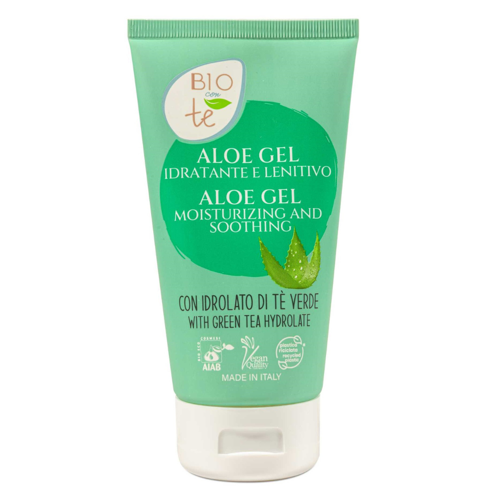 Gel hidratant cu Aloe si hidrolat de Ceai verde Bio, 150 ml, Bioconte