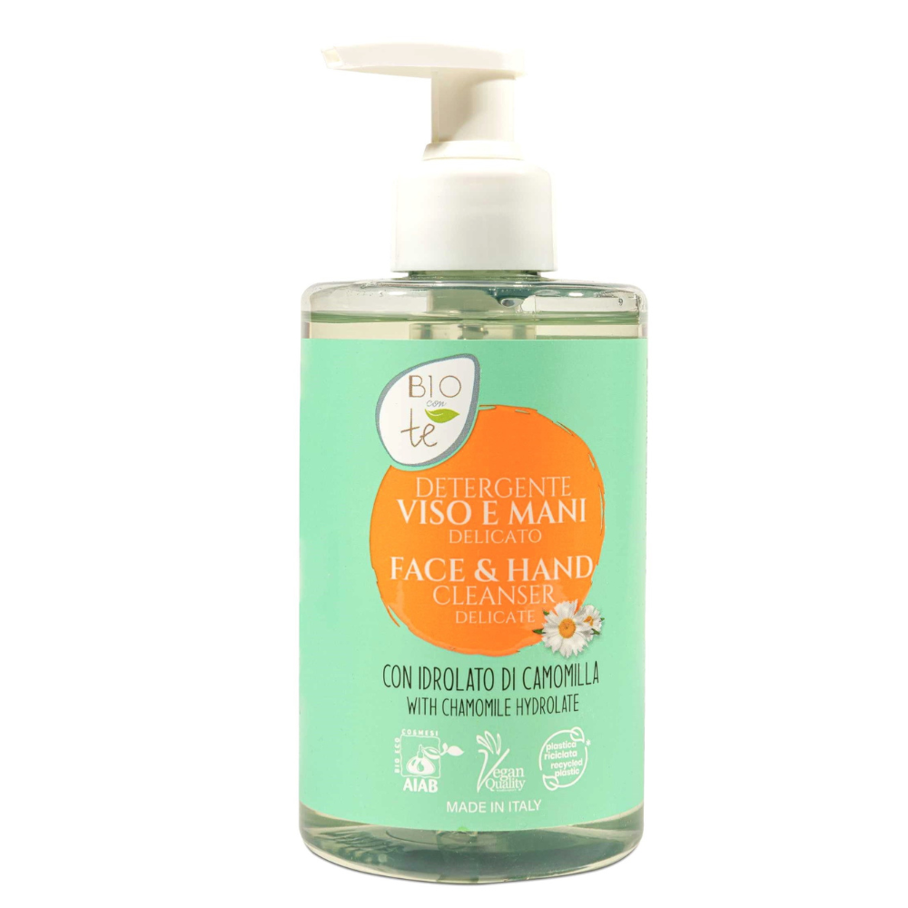 Sapun lichid delicat pentru maini si fata cu hidrolat de Musetel Bio, 300 ml, Bioconte