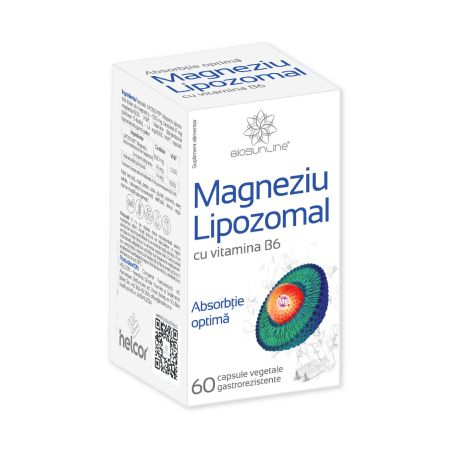 Magneziu Lipozomal, 60 capsule vegetale gastrorezistente, BioSunLine