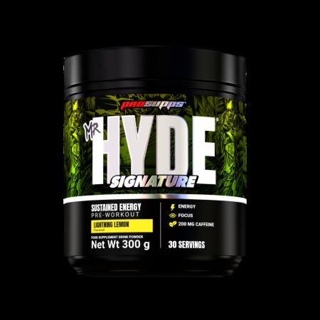 Pre-workout cu cofeina Mr Hyde Signature, Lightning Lemon, 300 g, Prosupps