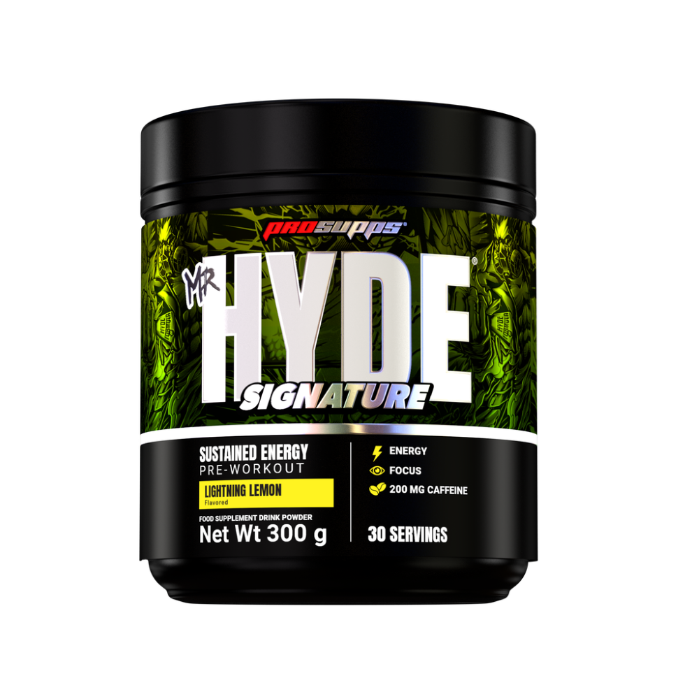 Pre-workout cu cofeina Mr Hyde Signature, Lightning Lemon, 300 g, Prosupps