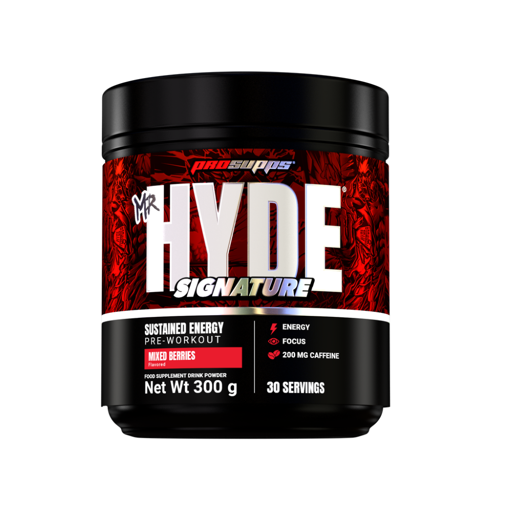Pre-workout cu cofeina Mr Hyde Signature, Mixed Berries, 300 g, Prosupps
