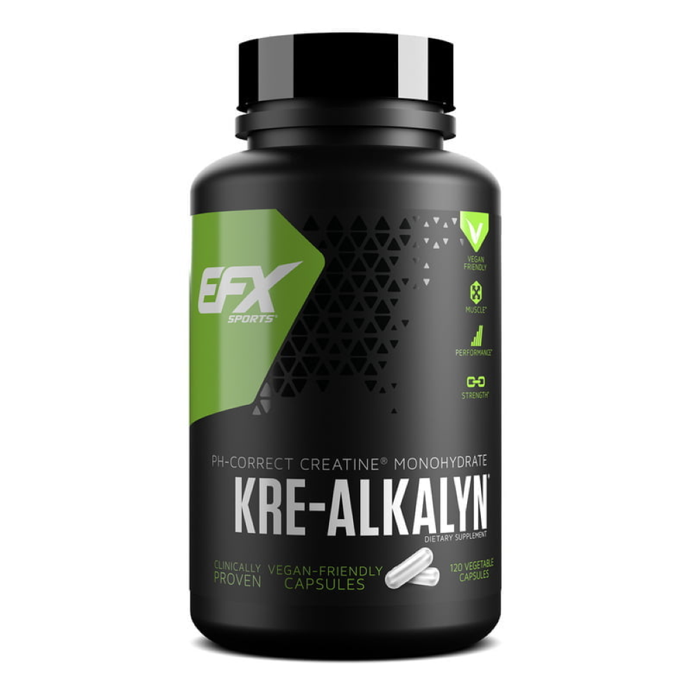 Creatina Monohidrata Kre-Alkalyn, 120 capsule vegetale, Efx Sports