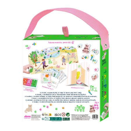 Set portabil de stampile, 3 ani+, Haku Yoka 748768