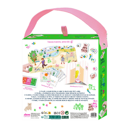 Set portabil de stampile, 3 ani+, Haku Yoka 748768