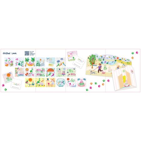 Set portabil de stampile, 3 ani+, Haku Yoka 748766