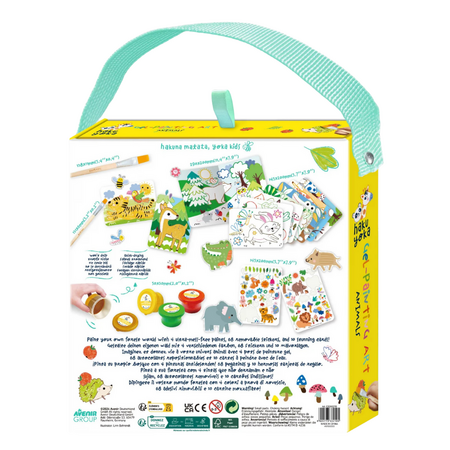 Set portabil de pictura cu gel, 3 ani+, Haku Yoka 748772