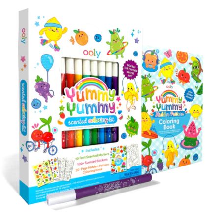 Set de colorat parfumat 3 in 1 Yummy Yummy, 4 ani+, Ooly 748798