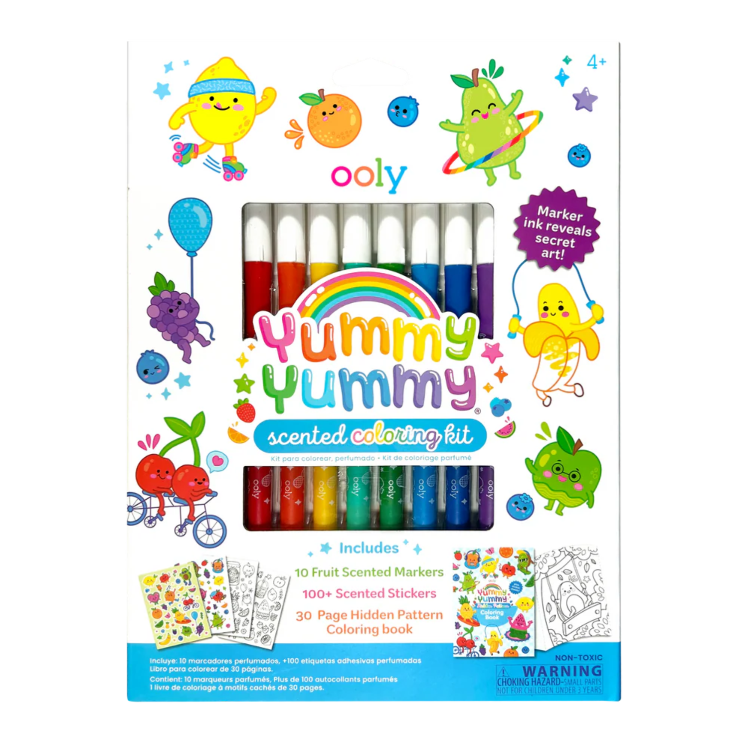 Set de colorat parfumat 3 in 1 Yummy Yummy, 4 ani+, Ooly