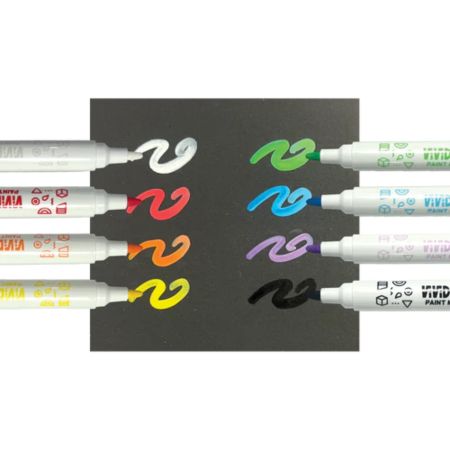 Set carioci cu vopsea Vivid Pop!, Clasic, 8 ani+, 8 bucati, Ooly 748822