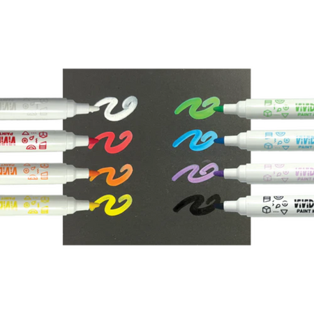 Set carioci cu vopsea Vivid Pop!, Clasic, 8 ani+, 8 bucati, Ooly 748822